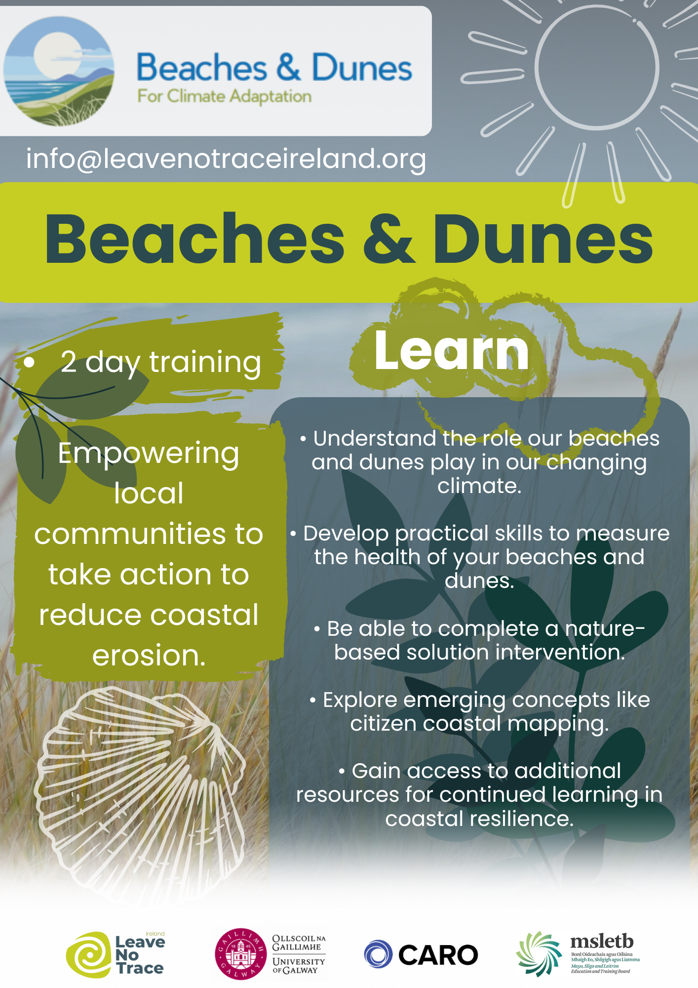 Beaches & Dunes for Climate Adaptation: Community Training